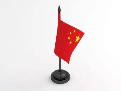 Table Flag China 3D model