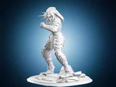 Predator Warrior Miniature 3D print model