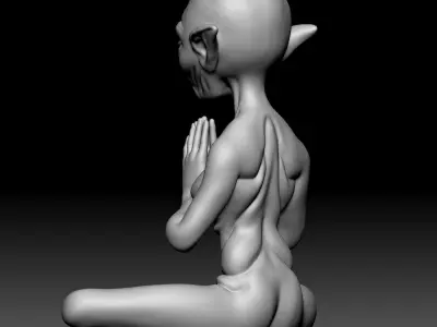 Alien Statue - 0100 3D print model