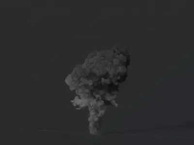 Smoke Explosion Animation 3D model