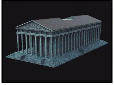 Temple Of Artemis Low-poly 3D model