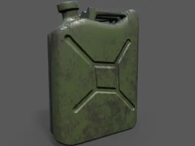 Jerry Can Low-poly 3D model