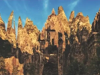 an ancient temple 3D model