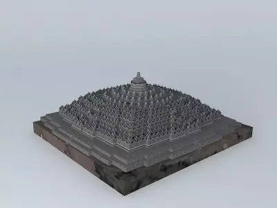 Borobudur Temple - Lite 3D model