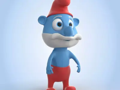 Papa Smurf 3D model