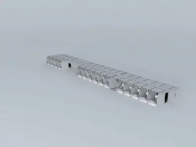 SkyInterior AirTrain Concept Aircraft Interior for Boeing 767 Free 3D model