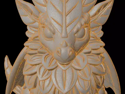 Leaf Dragon Fantasy Creature 3D Print Model 3D print model