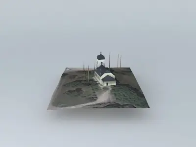 Riga Bikeru Evangelical Lutheran Church Free 3D model