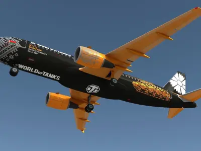 Airbus A320 Belavia 3D model