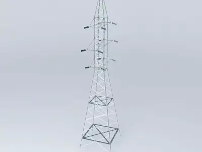 Electricity high voltage trellis Free 3D model
