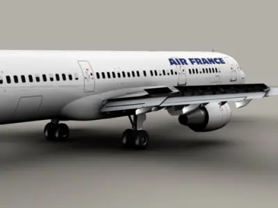 Airbus A321 Air France 3D model