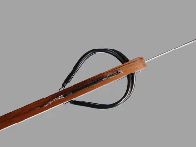 Speargun wooden 3D model