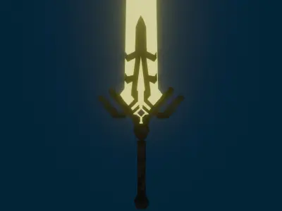 Magiks Soulsword Game-Ready 3D Asset Inspired by Marvel Rivals 3D model