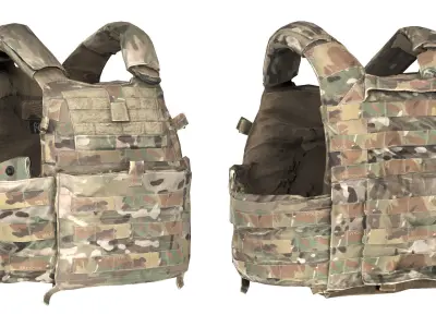 LBT 6094 PLATE CARRIER Low-poly 3D model