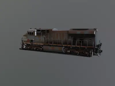 train wreck 3D model