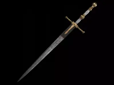 Low Poly-Mid Poly Game Ready Great Sword from Elden Ring  Low-poly 3D model