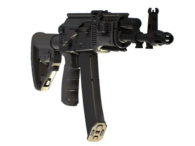 Kalashnikov Assault Rifle AK-300 Gun AKs AKM Low-poly 3D model