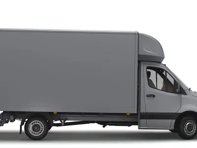 Freightliner Sprinter Luton Tail Lift 2023 3D model
