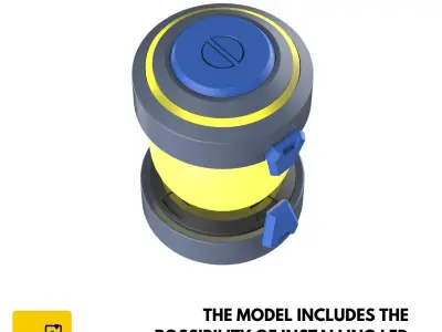 Ana Biotic Grenade - Overwatch - STL OBJ CAD - Commercial Use 3D print model