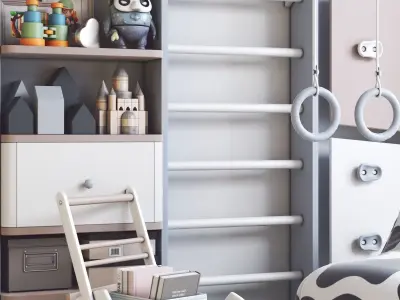 Furniture for nursery 21 3D model