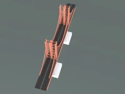 San Francisco Bridge in 3D United States Free 3D print model