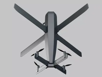 Drone XH-2 - Miltary Drone 3D model