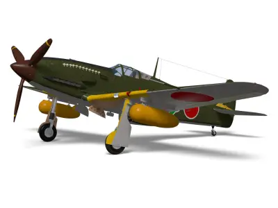 Kawasaki Ki61 hien tei tony 3D model