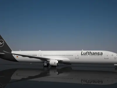 Lufthansa 787-9 Dreamliner 3D model