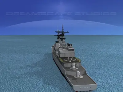 Spruance Class DD982 USS Nicholson 3D model