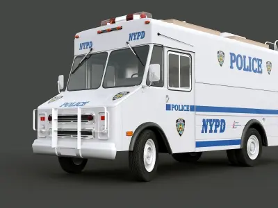 Chevrolet P30 step van  NYPD 3D model