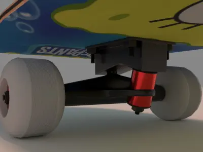 Spongebob SquarePants Skateboard 3D model