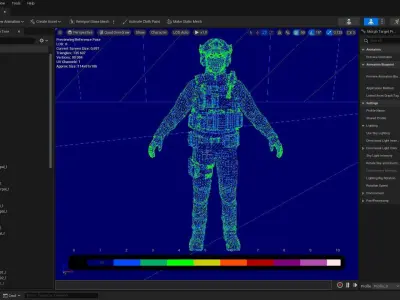Casual Soldier 27 Low-poly 3D model
