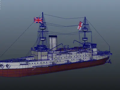 Majestic-class Battleship 3D Model 3D model