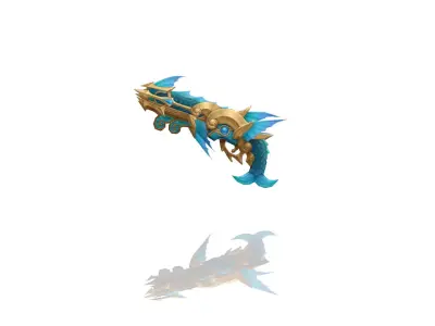 Atlantis Gun Low-poly 3D model