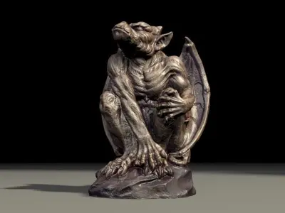Gargoyle Monster Halloween 3D print model