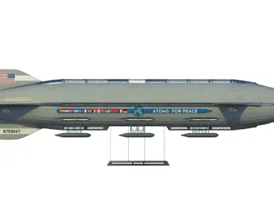 Atoms for peace dirigible 3D model