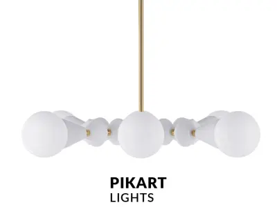 Chandelier Stella dome V8 SKU 6007 Free 3D model