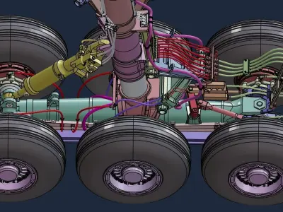 Boeing 777-300ER Landing Gear 3D print model