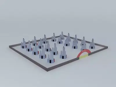 Trio Towers 3D model