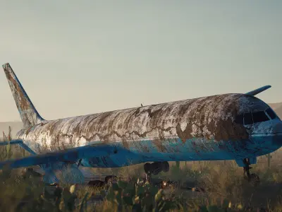 Abandoned Flight 3D model