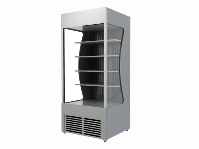 Store open front cooling shelf 3D model