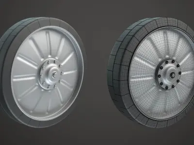 Tank Wheels High-poly Vol 1 3D model