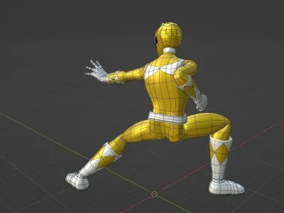 Yellow Ranger - Power Ranger 3D model