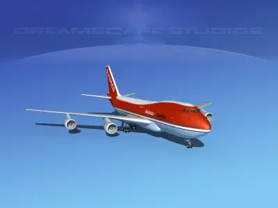 Boeing 747-100 Jumbo Jet Avianca 3D model