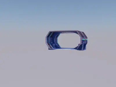 Sci Fi Corridor  3D model 72