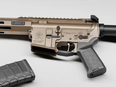 Springfield Armory Saint AR-15 Low-poly 3D model