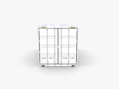 20ft Shipping Container PIL 3D model
