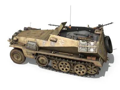 SDKFZ 250 - Halftruck  - 10PD 3D model