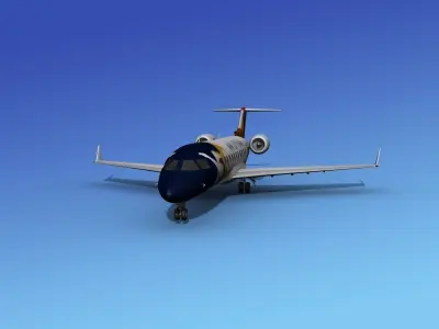 Canadair CRJ100 Air Littoral 3D model