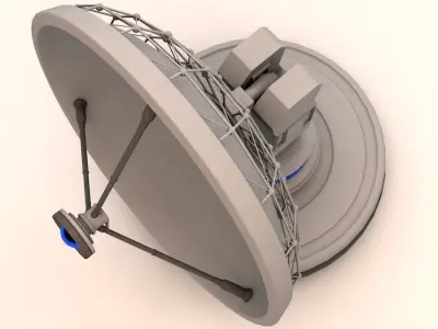 Radiotelescope Observatory Satellite Antenna 3D model